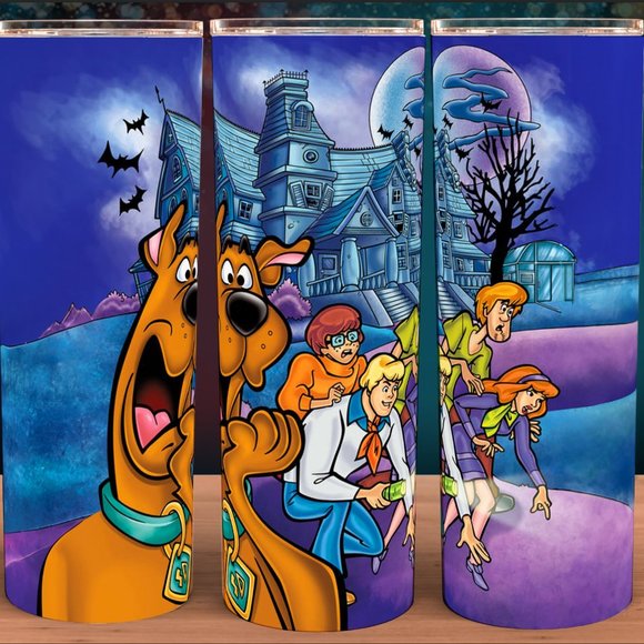 Glow in the Dark Scooby Doo Haunted House Cup Mug Tumbler 20oz - Picture 2 of 4